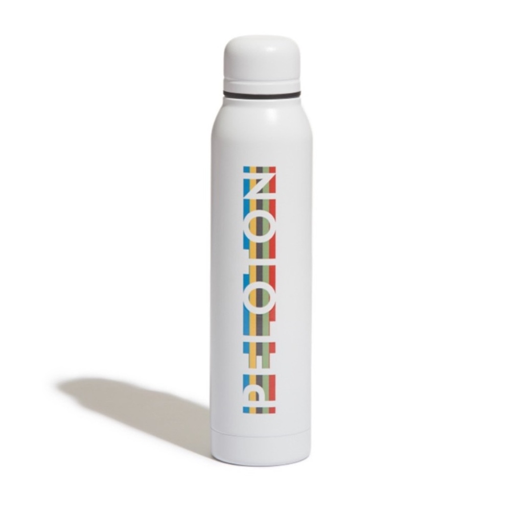 NEW! PELOTON RAINBOW PRIDE Sport Bottle Insulated Stainless White 16.9 oz